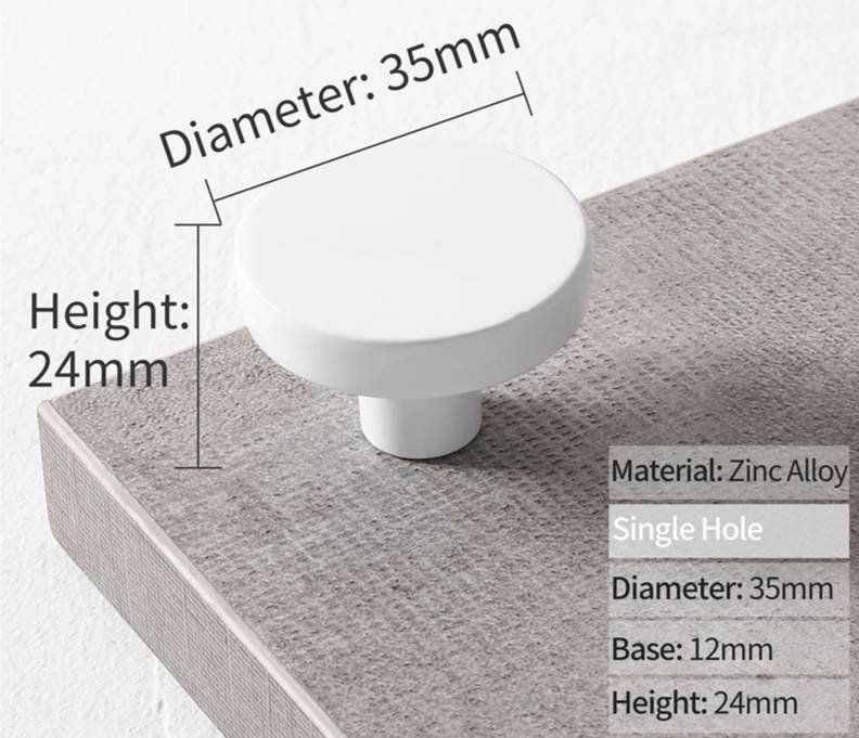 Classic Round button shaped circle handles Cabinet Pull Door Handle cabinet Knob five bright colours furniture hardware drawer pull