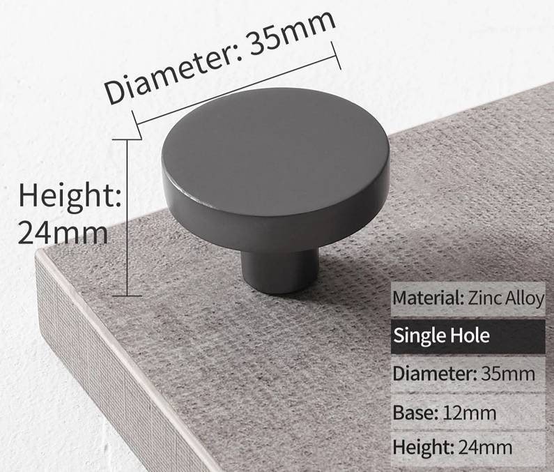 Classic Round button shaped circle handles Cabinet Pull Door Handle cabinet Knob five bright colours furniture hardware drawer pull