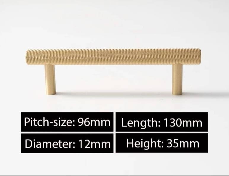 Matte Gold, silver or black knurled drawer pull handles/metal cabinet handles/brass drawer handle/cabinet door handle/DIY kitchen hardware
