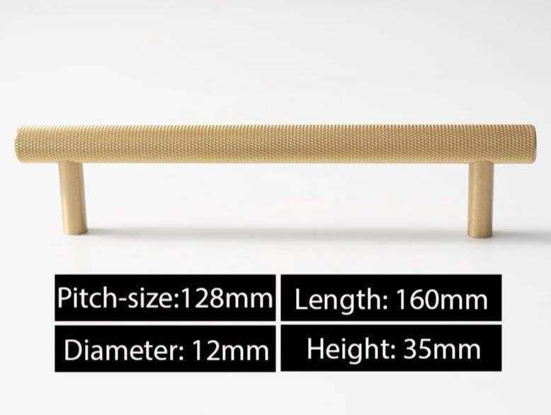 Matte Gold, silver or black knurled drawer pull handles/metal cabinet handles/brass drawer handle/cabinet door handle/DIY kitchen hardware