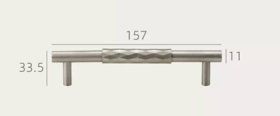 Silver nickel diamond pattern cabinet bar pull/grey silver drawer pull/silver kitchen hardware/matte silver cabinet pull/nickle door handle