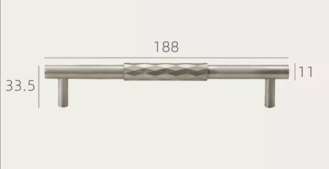 Silver nickel diamond pattern cabinet bar pull/grey silver drawer pull/silver kitchen hardware/matte silver cabinet pull/nickle door handle