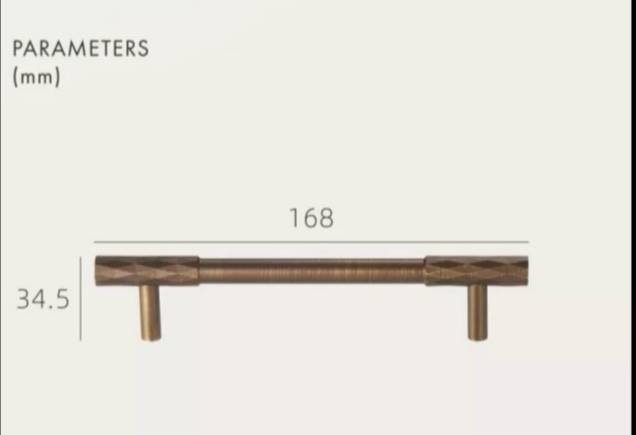 End section diamond knurled pattern cabinet bar pull/gold knurled drawer pull/bronze kitchen hardware/matte black cabinet pull/grip pull