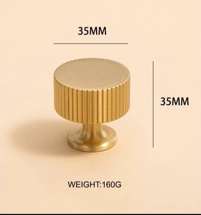 Matte gold brass bar handle/bar handle with a line pattern/brushed metal cabinet handle/home improvement hardware/kitchen cabinet handle
