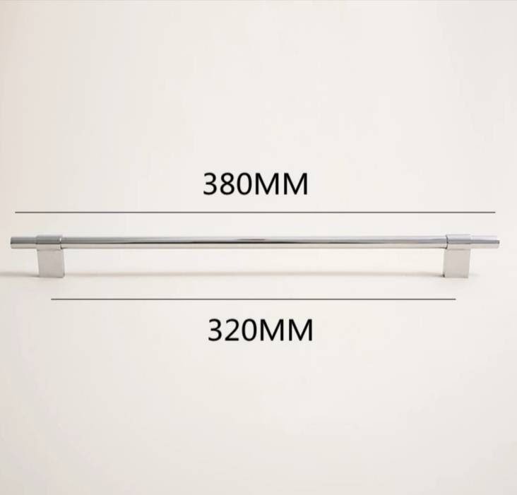 Shiny silver cabinet bar pull/silver drawer pull/kitchen hardware/metal door handle/furniture hardware/shiny silver cabinet pull/monochrome