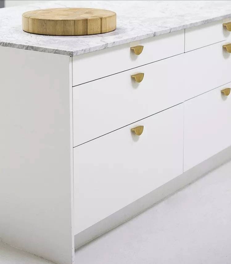 Big gold brass semi circle handle/demi lune drawer pull/kitchen hardware/large cabinet handle/gold wardrobe door handle/home improvement
