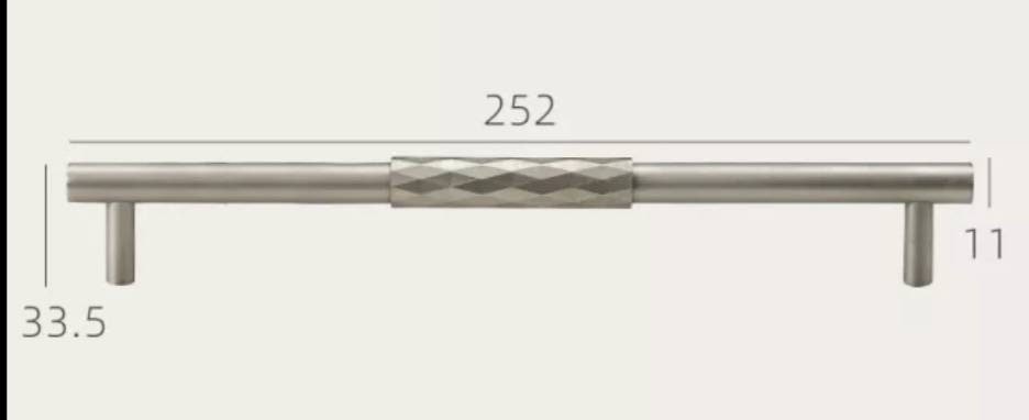 Silver nickel diamond pattern cabinet bar pull/grey silver drawer pull/silver kitchen hardware/matte silver cabinet pull/nickle door handle