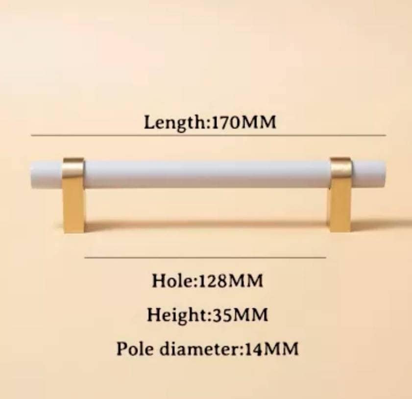 Light Grey and Gold cabinet bar pull/ wooden drawer handles/nursery furniture hardware/gray cabinet door handles/children's furniture handle