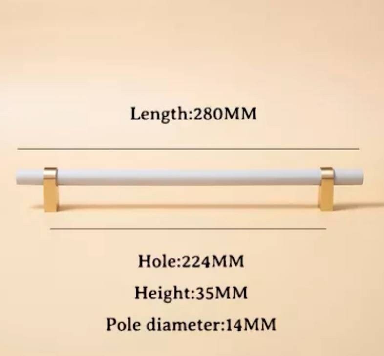Light Grey and Gold cabinet bar pull/ wooden drawer handles/nursery furniture hardware/gray cabinet door handles/children's furniture handle
