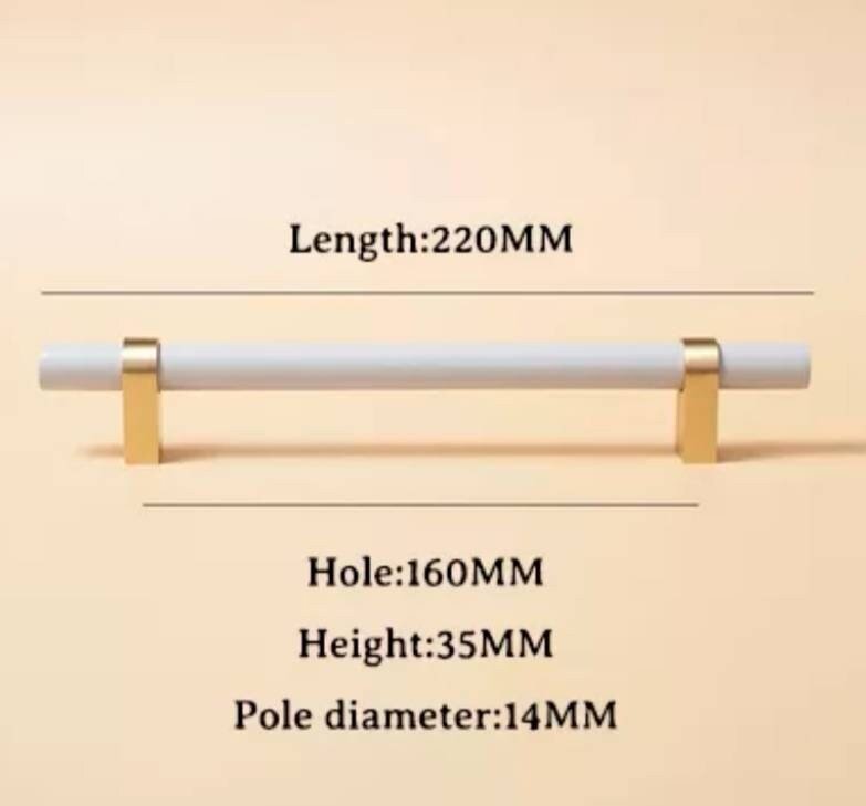 Light Grey and Gold cabinet bar pull/ wooden drawer handles/nursery furniture hardware/gray cabinet door handles/children's furniture handle