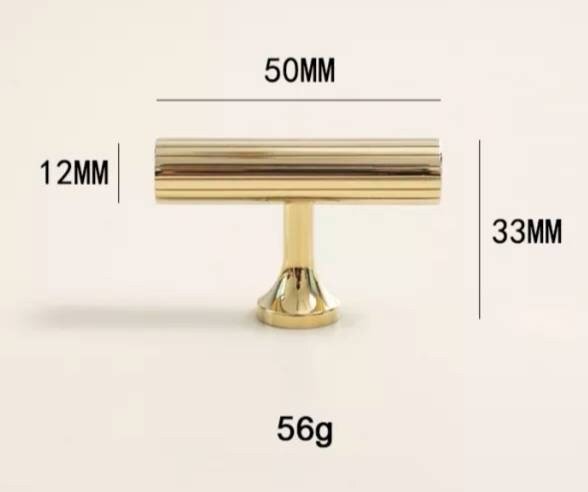 Shiny gold brass bar handle/bar handle with a line pattern/polished metal cabinet handle/home improvement hardware/kitchen cabinet handle