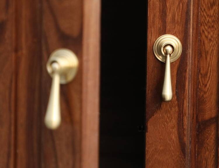 Large gold brass drop drawer pull/Brass drop cabinet handle/classic style drop door knob/gold furniture hardware/dressing table handle