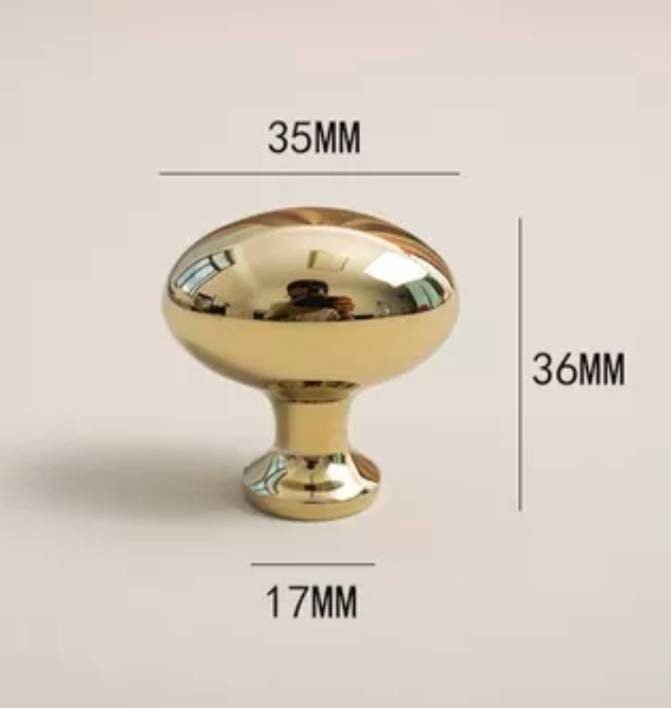 Silver or Gold classic oval shaped drawer knobs/Shiny gold or silver cabinet pull/shiny brass furniture hardware/vintage style door handle