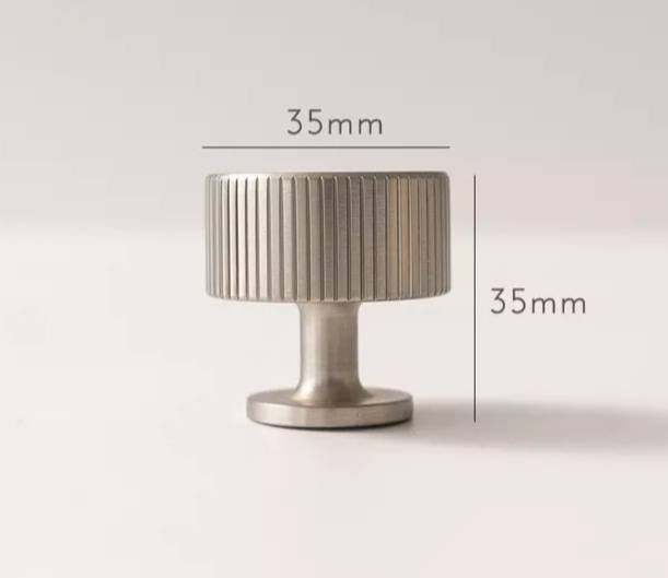 Silver nickle cabinet pull/Matte silver bar pull handle with a line pattern/Silver nickle drawer handle/modern silver furniture hardware