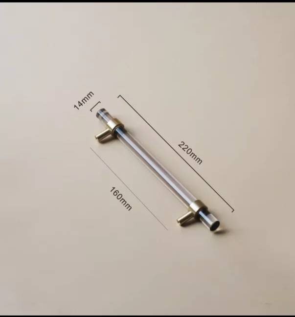 Smoke grey lucite cabinet bar pull handle/gray acrylic drawer handle/grey lucite furniture hardware/brass transparent resin cabinet handle