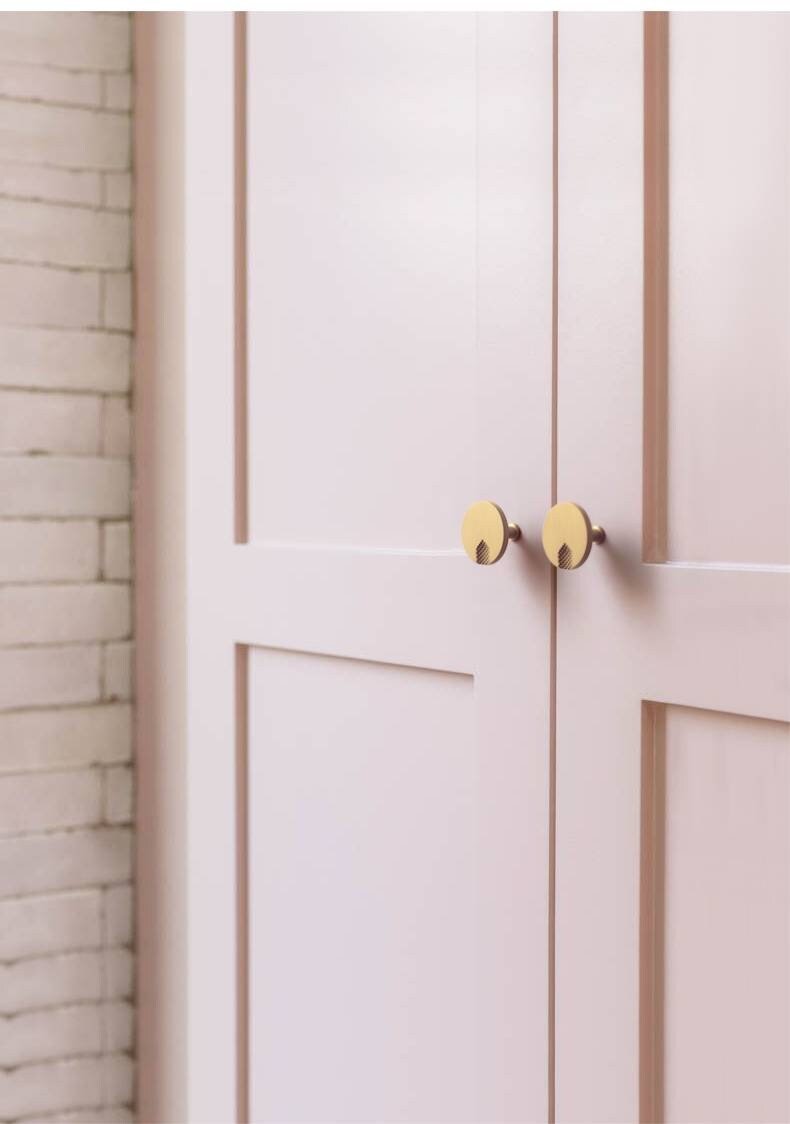 Round brass drawer handle with inverted pixel design/Gold circle cabinet pull with dot pattern/Gold Brass Door Knob/Brass furniture hardware