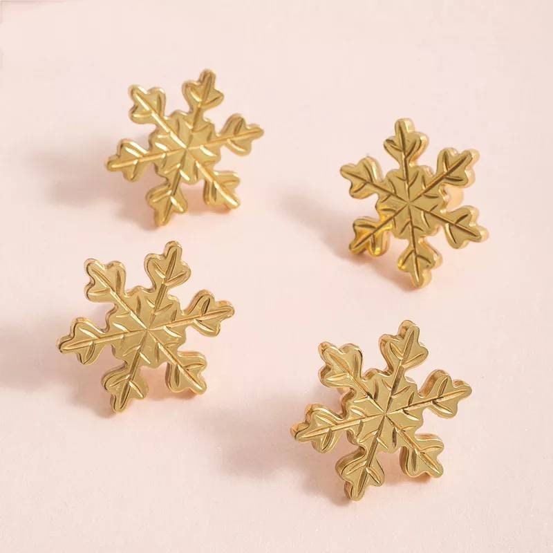 Gold brass snowflake design cabinet pull/Snow flake shaped drawer knob/Winter theme door handle/Solid brass furniture hardware/kids handle