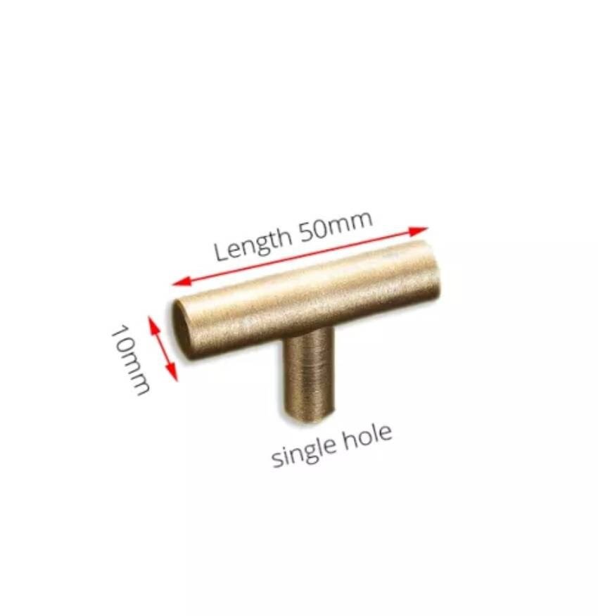 Gold stainless steel cylindrical rod cabinet bar handle/Simple matte gold drawer handle/Modern gold hardware/Gold kitchen cabinet pulls