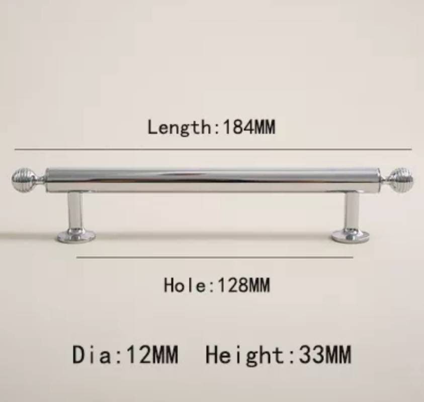 Silver ball finial cabinet bar handle/Unusual silver ball design cabinet drawer pull/silver furniture hardware/kitchen renovation door knob
