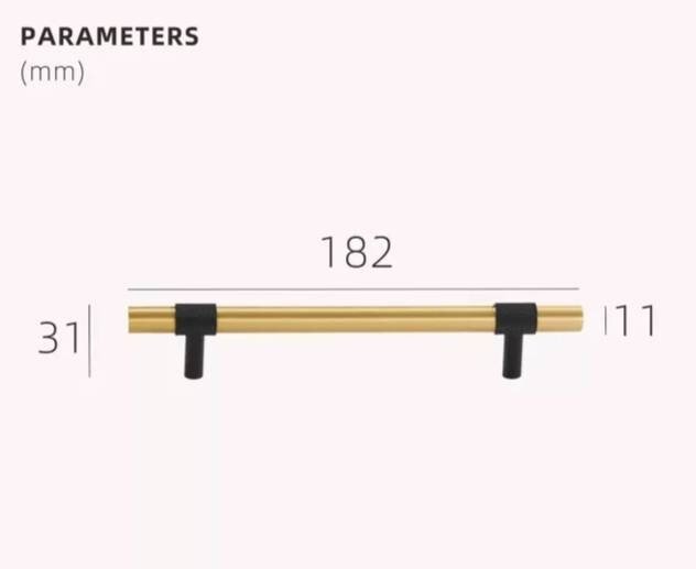 Gold and black textured brass cabinet bar handle/Brass drawer pull/gold and black cabinet pull/Brass furniture hardware/kitchen hardware