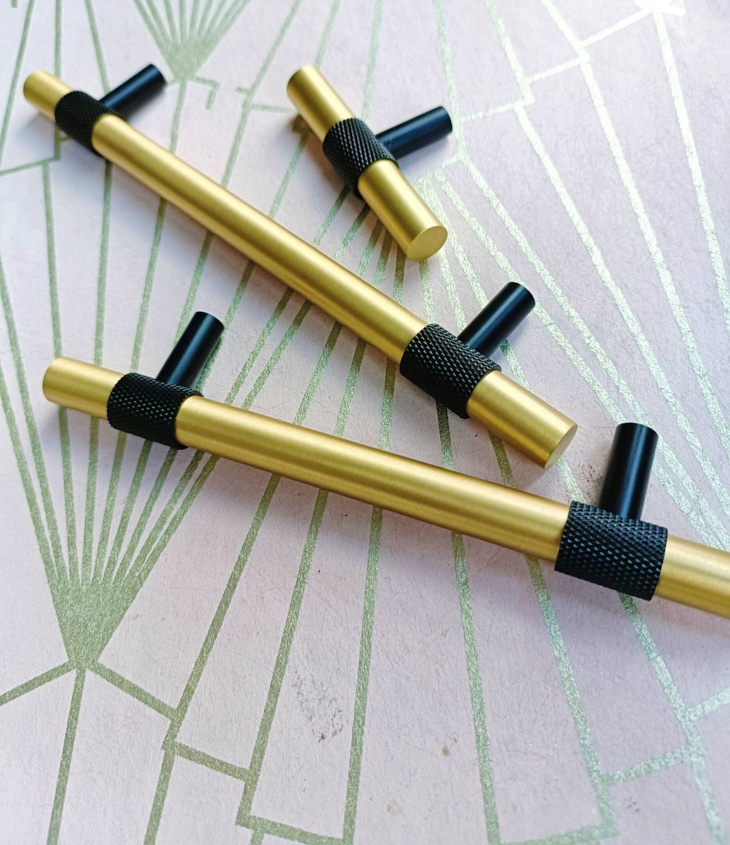 Gold and black textured brass cabinet bar handle/Brass drawer pull/gold and black cabinet pull/Brass furniture hardware/kitchen hardware