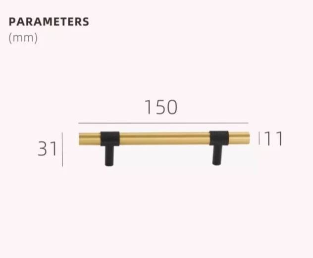 Gold and black textured brass cabinet bar handle/Brass drawer pull/gold and black cabinet pull/Brass furniture hardware/kitchen hardware