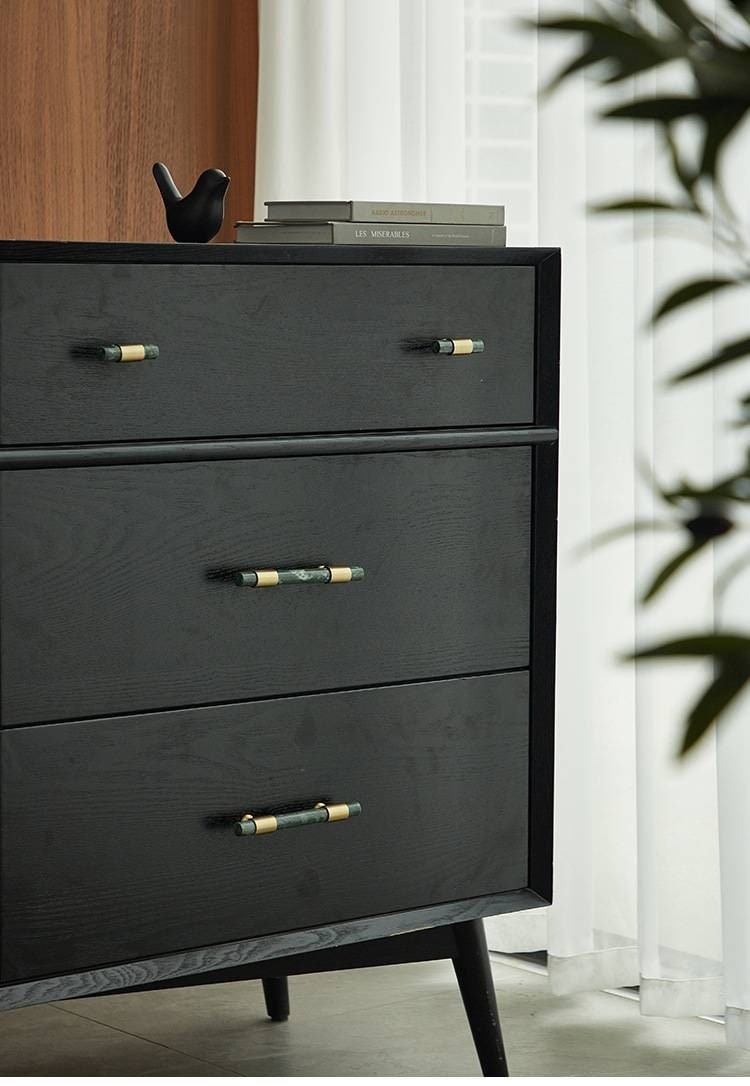 Dark Green Verde marble and brass cabinet pull/Green marble and gold brass drawer pull/green marble cabinet handle/modern stone hardware