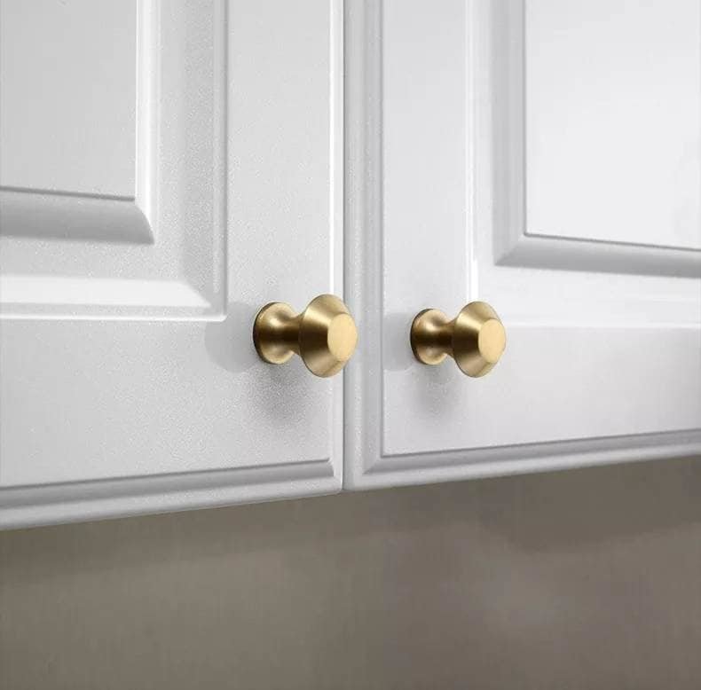 Small classic cone shaped drawer handle/small brass cabinet pull/Gold cone door knob/handles for furniture renovation/kitchen hardware
