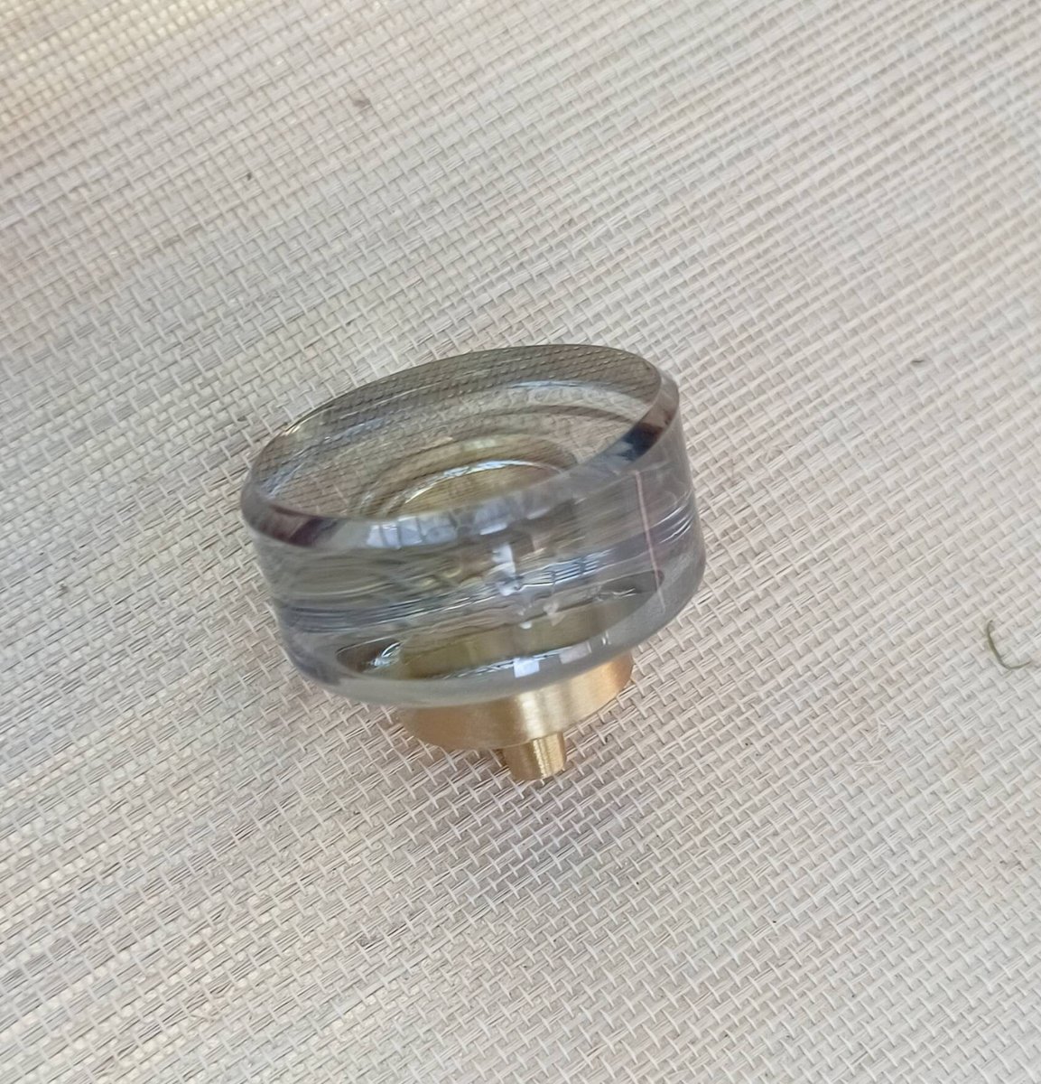 Smooth round lucite cabinet pull/Transparent door knob/mid century modern style drawer handle/Clear cabinet hardware/retro resin drawer pull