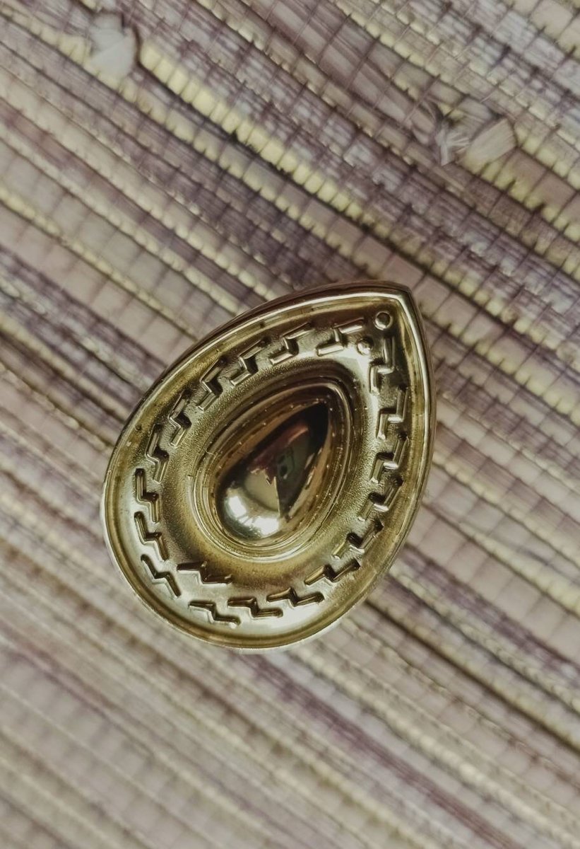 Brass art deco door knobs/retro cabinet pull/vintage brass door handle/mid century modern drawer handle/tear drop door knob/classic hardware