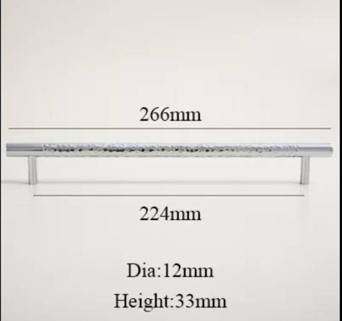 Glittery silver hammered cabinet bar handle/Shiny silver drawer pull/textured metal door handle/brass furniture hardware/kitchen hardware