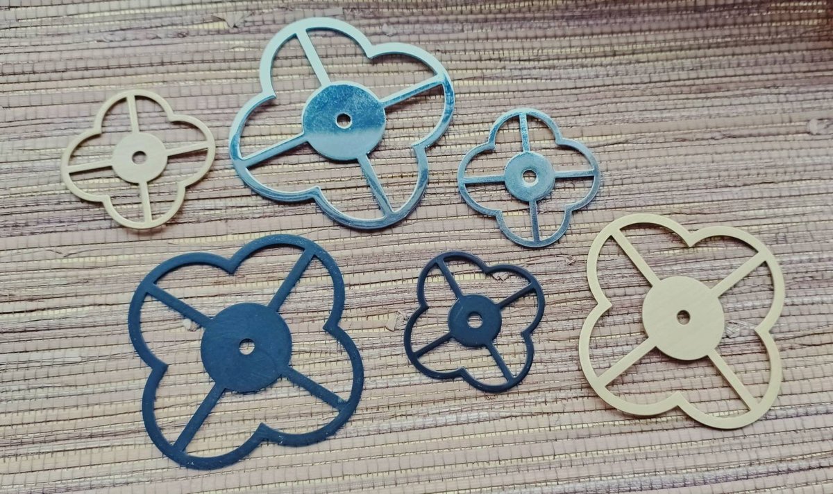 Clover shaped geometric pattern backplate for drawer handles/Gold, Silver or black back plates for cabinet pulls/Modern handle backplates