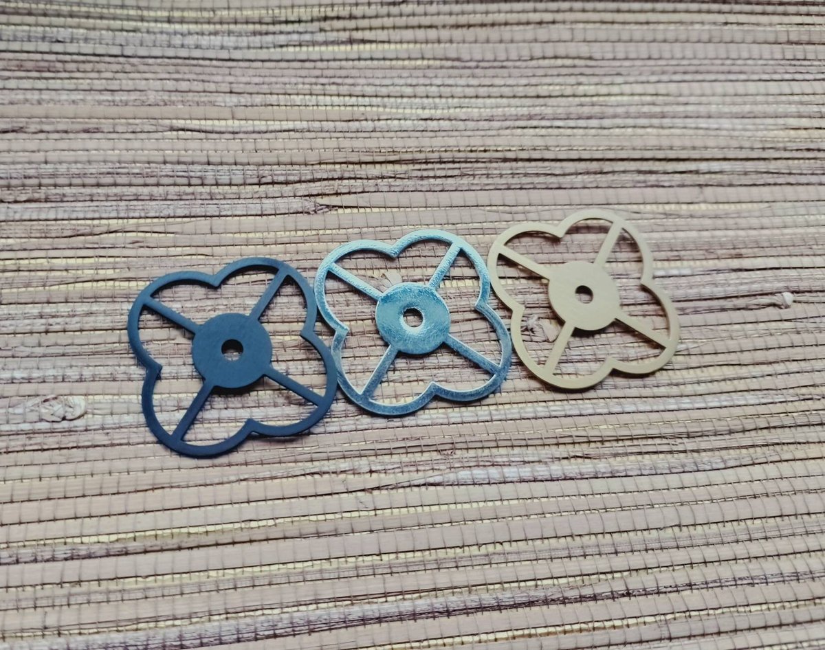 Clover shaped geometric pattern backplate for drawer handles/Gold, Silver or black back plates for cabinet pulls/Modern handle backplates