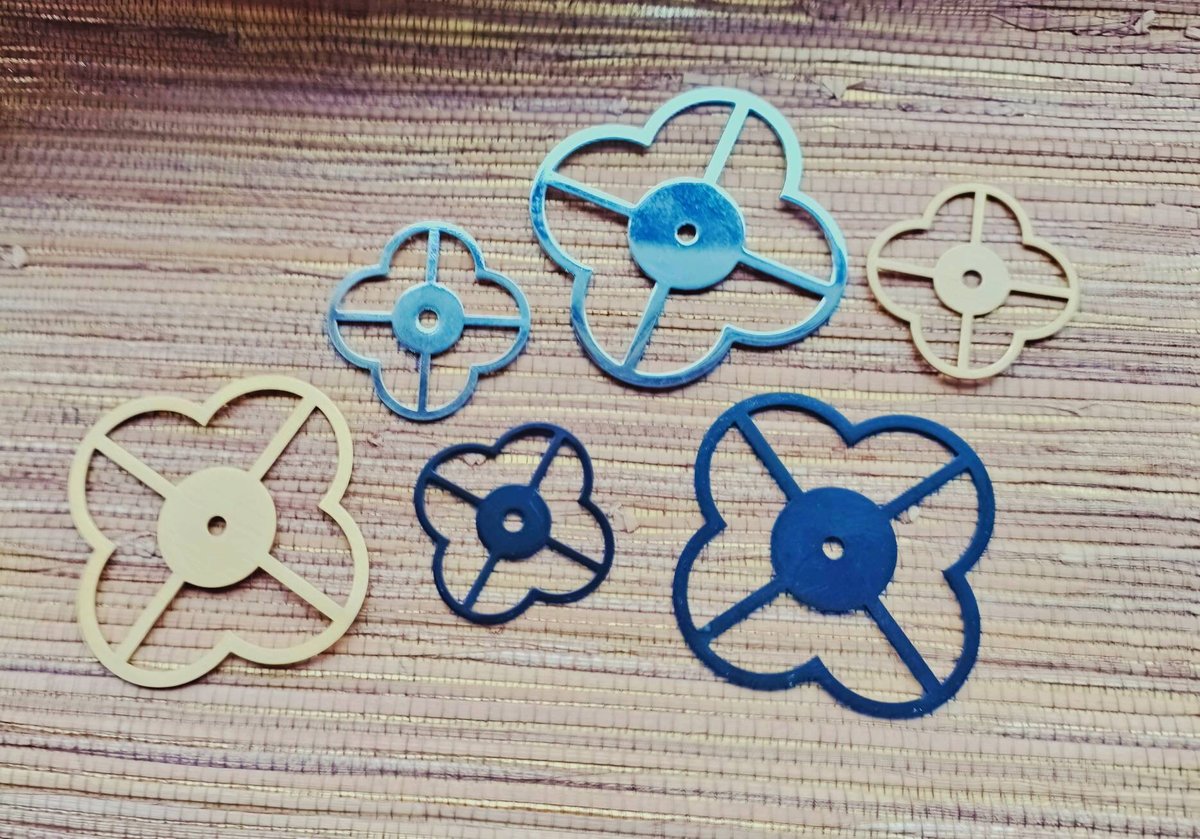 Clover shaped geometric pattern backplate for drawer handles/Gold, Silver or black back plates for cabinet pulls/Modern handle backplates