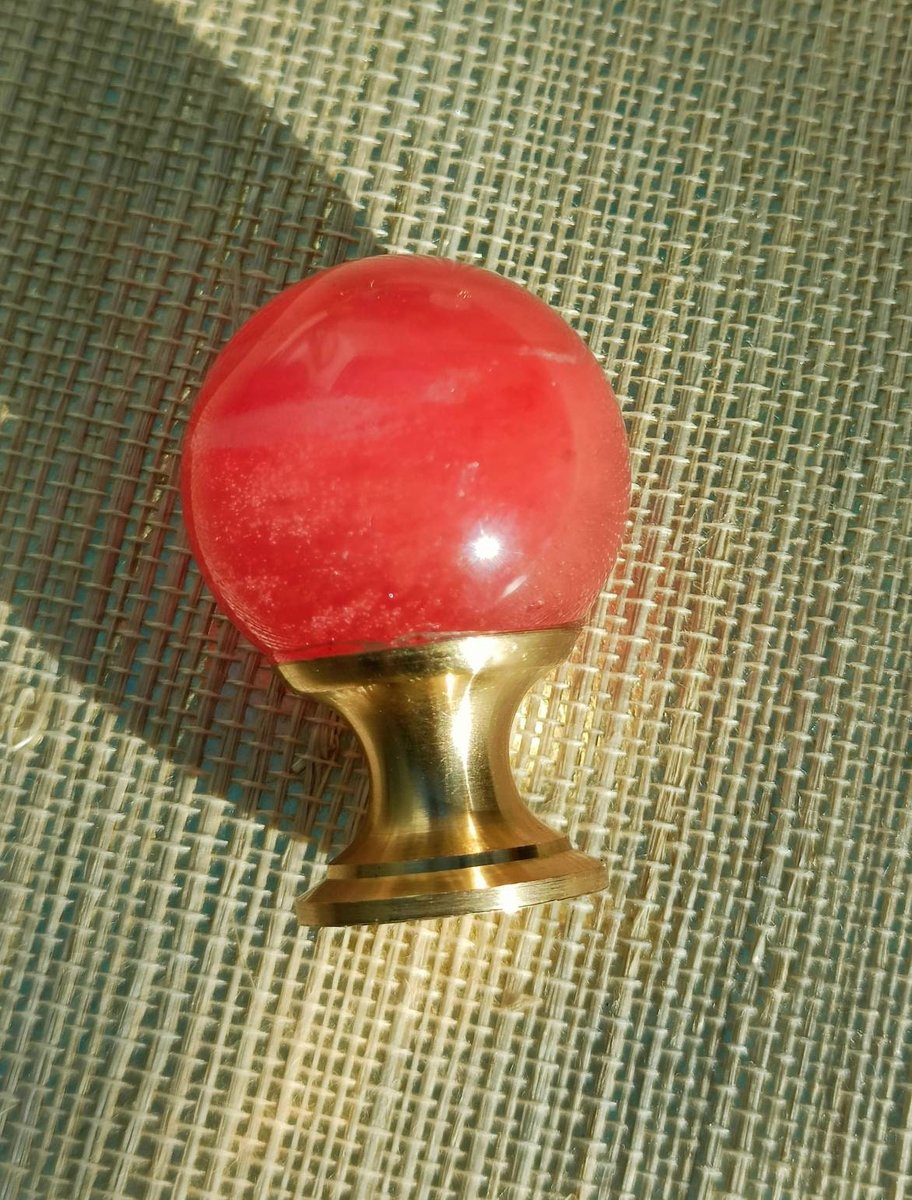 Semi precious stone ball drawer knob/stone drawer pull/crystal ball cabinet pull/gemstone handle/Bright coloured stone hardware/Mineral knob