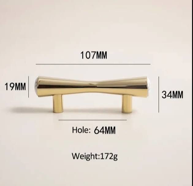 Shiny gold brass and marble bar handle/Luxury hardware/Shiny brass and white marble door handle/white marble drawer pull/Gold cabinet handle