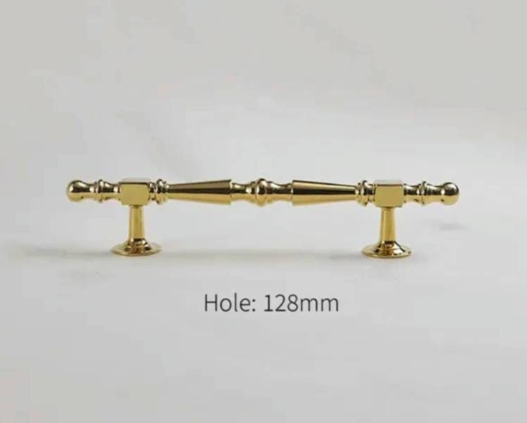 Shiny gold geometric shapes bar handle/Gold brass cabinet pull/Brass kitchen door handle/Bar drawer pull/furniture hardware/home improvement