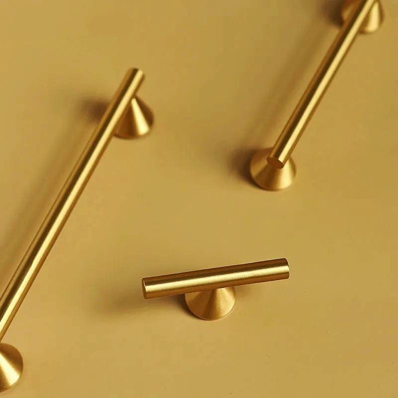 Gold brass retro shaped cabinet bar handles/Geometric Cabinet Pull/Modern gold door handle/Brass furniture hardware/Kitchen drawer handle