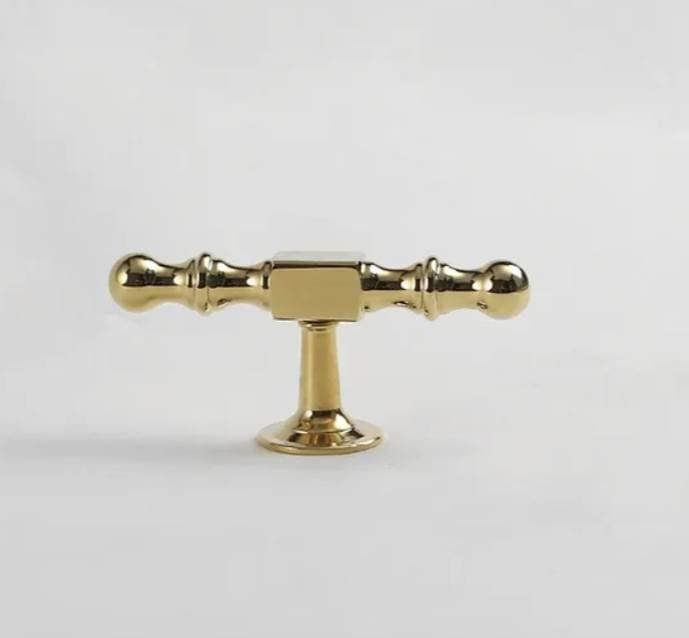 Shiny gold geometric shapes bar handle/Gold brass cabinet pull/Brass kitchen door handle/Bar drawer pull/furniture hardware/home improvement