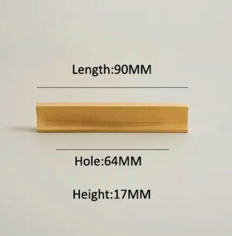 Simple gold brass bar handle/Extra long cabinet handle/home improvement hardware/modern brass kitchen hardware/Brass wardrobe handle