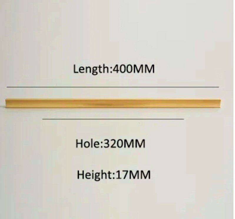 Simple gold brass bar handle/Extra long cabinet handle/home improvement hardware/modern brass kitchen hardware/Brass wardrobe handle
