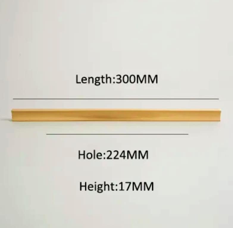 Simple gold brass bar handle/Extra long cabinet handle/home improvement hardware/modern brass kitchen hardware/Brass wardrobe handle