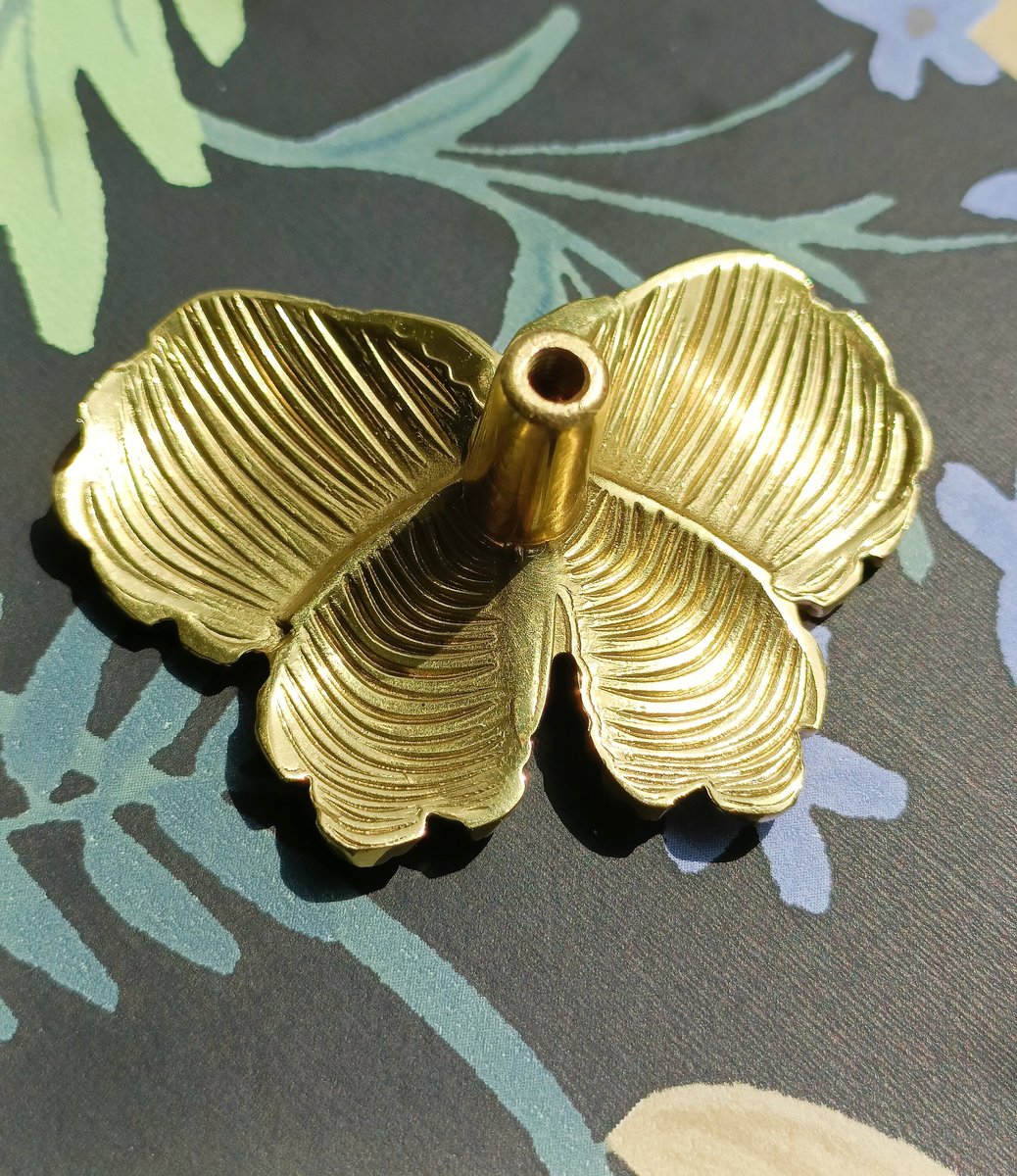 Gold Brass butterfly cabinet handle/Shiny gold butterfly cabinet pull/butterfly door handle/gold butterfly knob/Gold furniture hardware