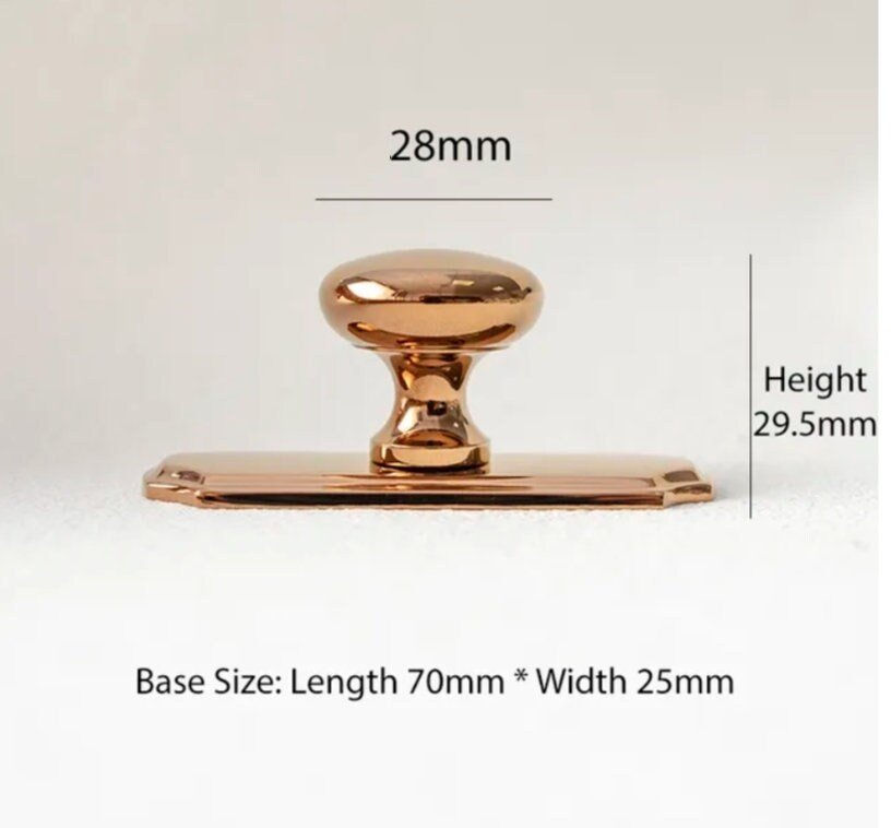 Classic back plate drawer knob/Backplate drawer handle/Traditional style cabinet pull/Brass furniture hardware/IKEA hack door handle