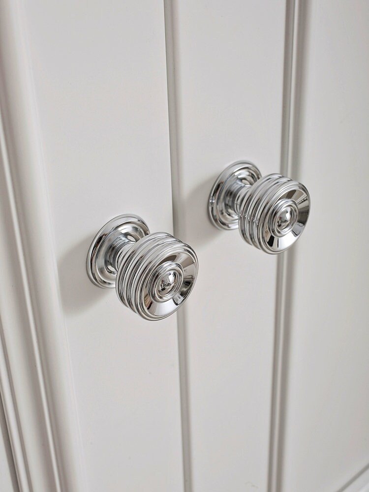 Traditional silver curved cabinet bar handle/Shiny silver drawer pull/silver chrome door handle/brass furniture hardware/kitchen hardware
