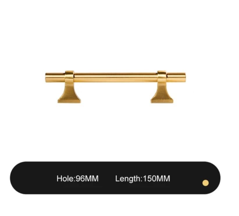 Gold brass bar cabinet handle with retro look/Gold drawer handle/home improvement hardware/Gold cabinet door handle/Gold hardware
