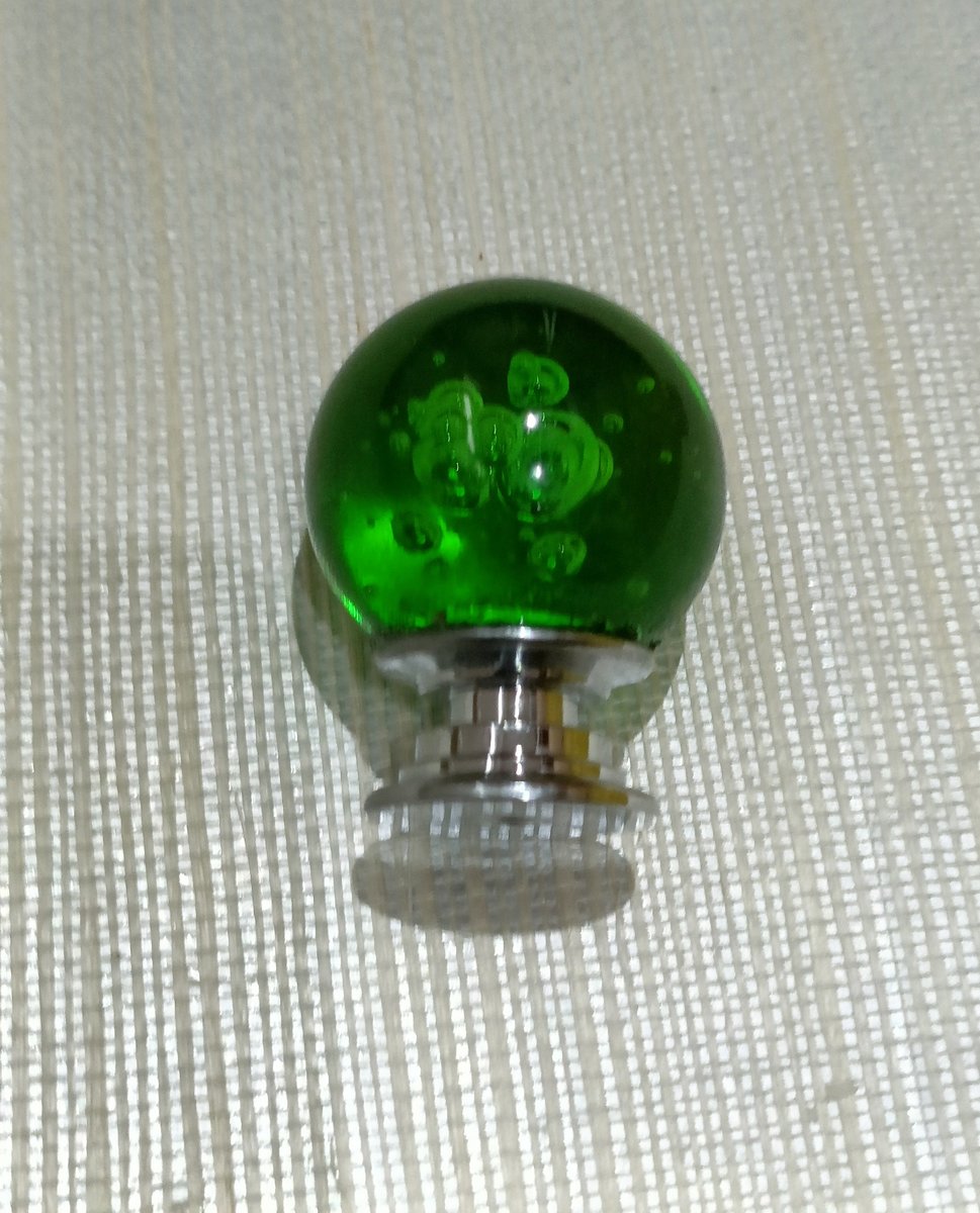 Rainbow bubbly glass ball drawer knob/Colourful glass cabinet handle/Rainbow furniture hardware/nursery door handle/Children's room decor