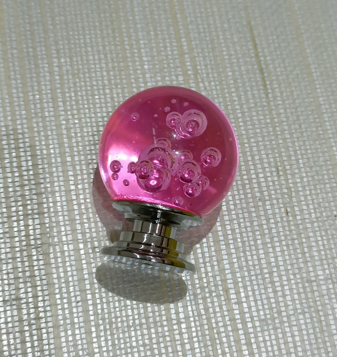 Rainbow bubbly glass ball drawer knob/Colourful glass cabinet handle/Rainbow furniture hardware/nursery door handle/Children's room decor