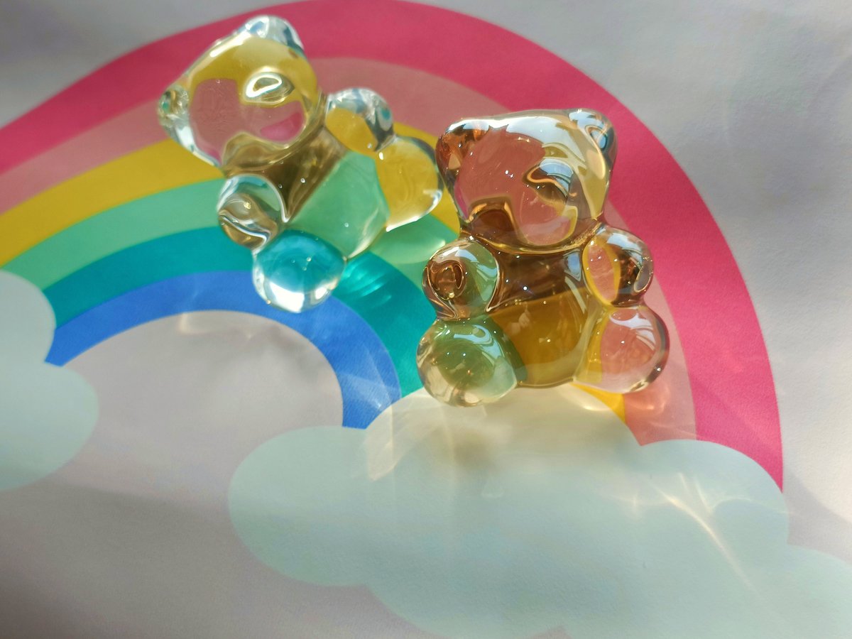 Crystal teddy shaped drawer pull/Teddy Bear shaped cabinet handle/drawer handles for nursery furniture/Kids room door knob/Bear shaped handl