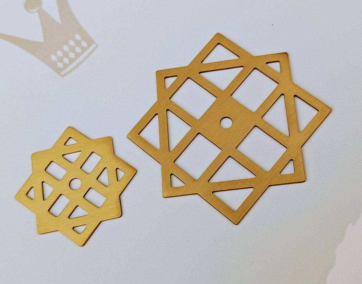 Gold brass geometric pattern backplates for drawer handles/Brass square back plates for cabinet pulls/Gold brass square backplate hardware